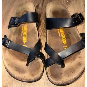 Birkenstock Mayari Black Sandals EU 40 US 9 Fits like 10. Thong Comfort Casual‎